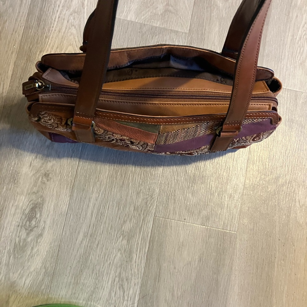 Fossil Multicolor Patchwork Leather Shoulder Bag - image 5